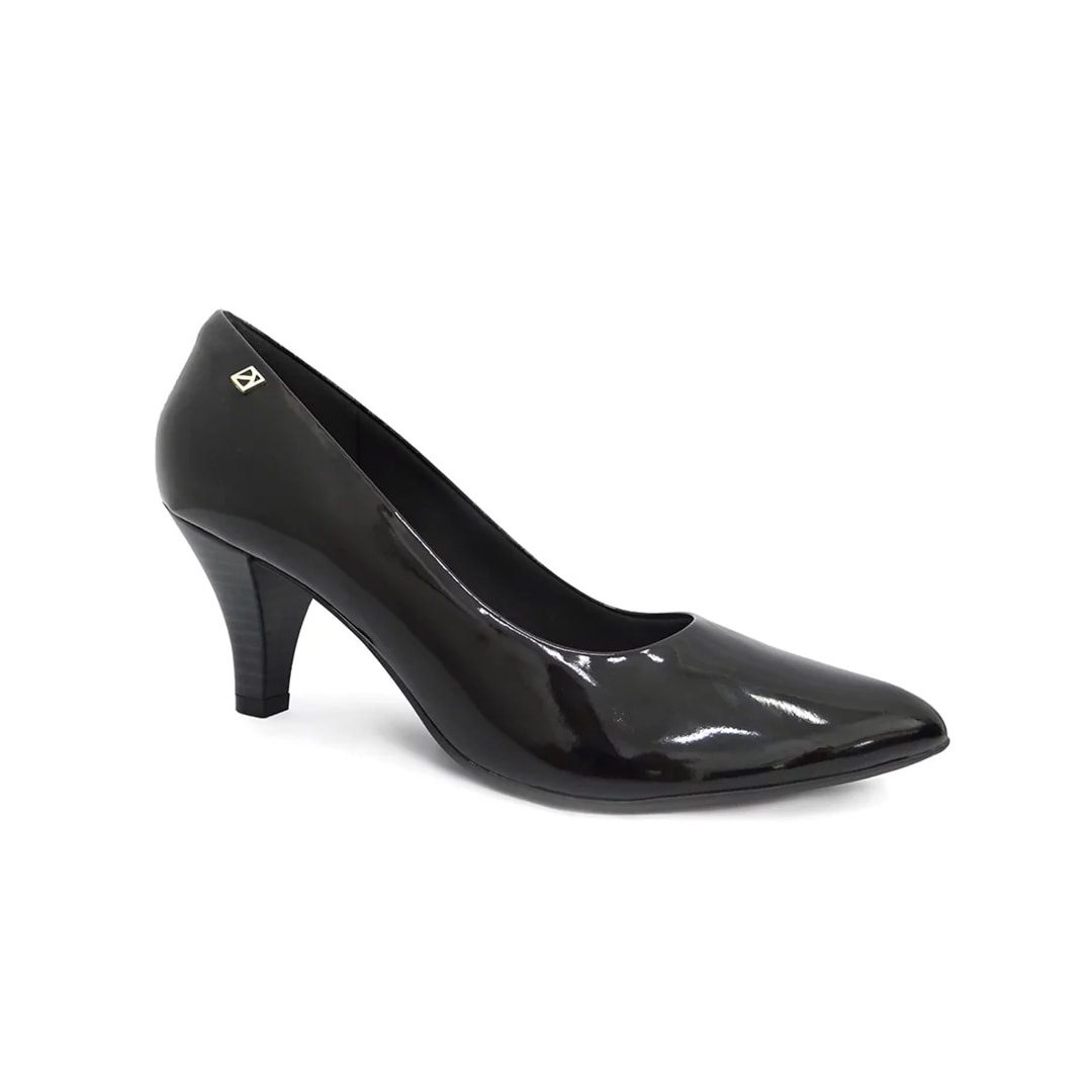 Sapato Piccadilly Scarpin Conforto 745064 Preto Verniz