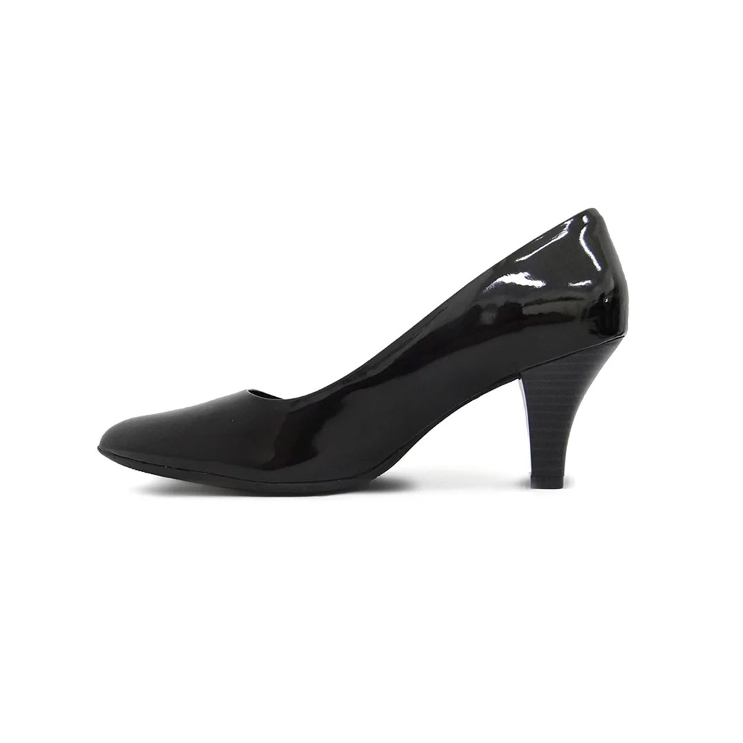 Sapato Piccadilly Scarpin Conforto 745064 Preto Verniz