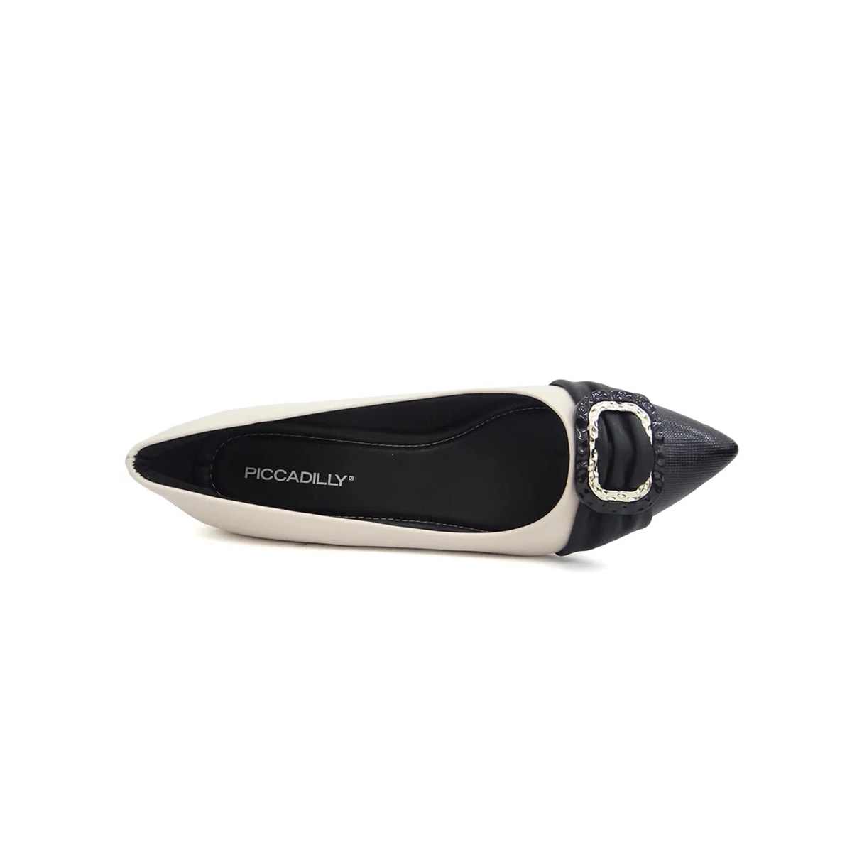Sapato Piccadilly Scarpin Joanete 739039 Off White/Preto Sapato Piccadilly Scarpin Joanete 739039 Off White/Preto
