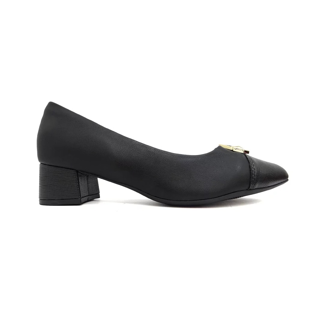 Sapato Piccadilly Scarpin Joanete 739051 Preto