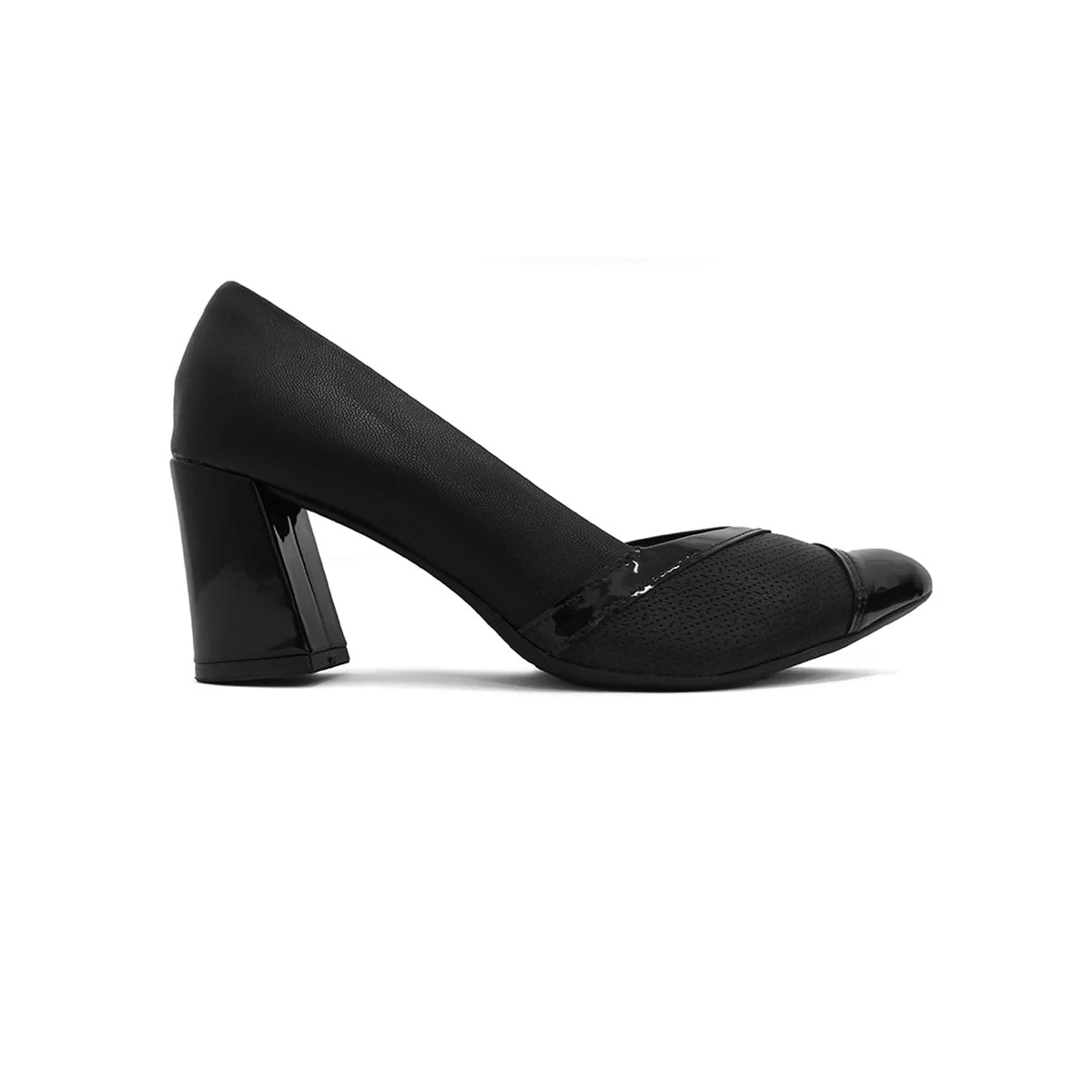 Sapato Piccadilly Scarpin Salto Bloco 745203 Preto Sapato Piccadilly Scarpin Salto Bloco 745203 Preto