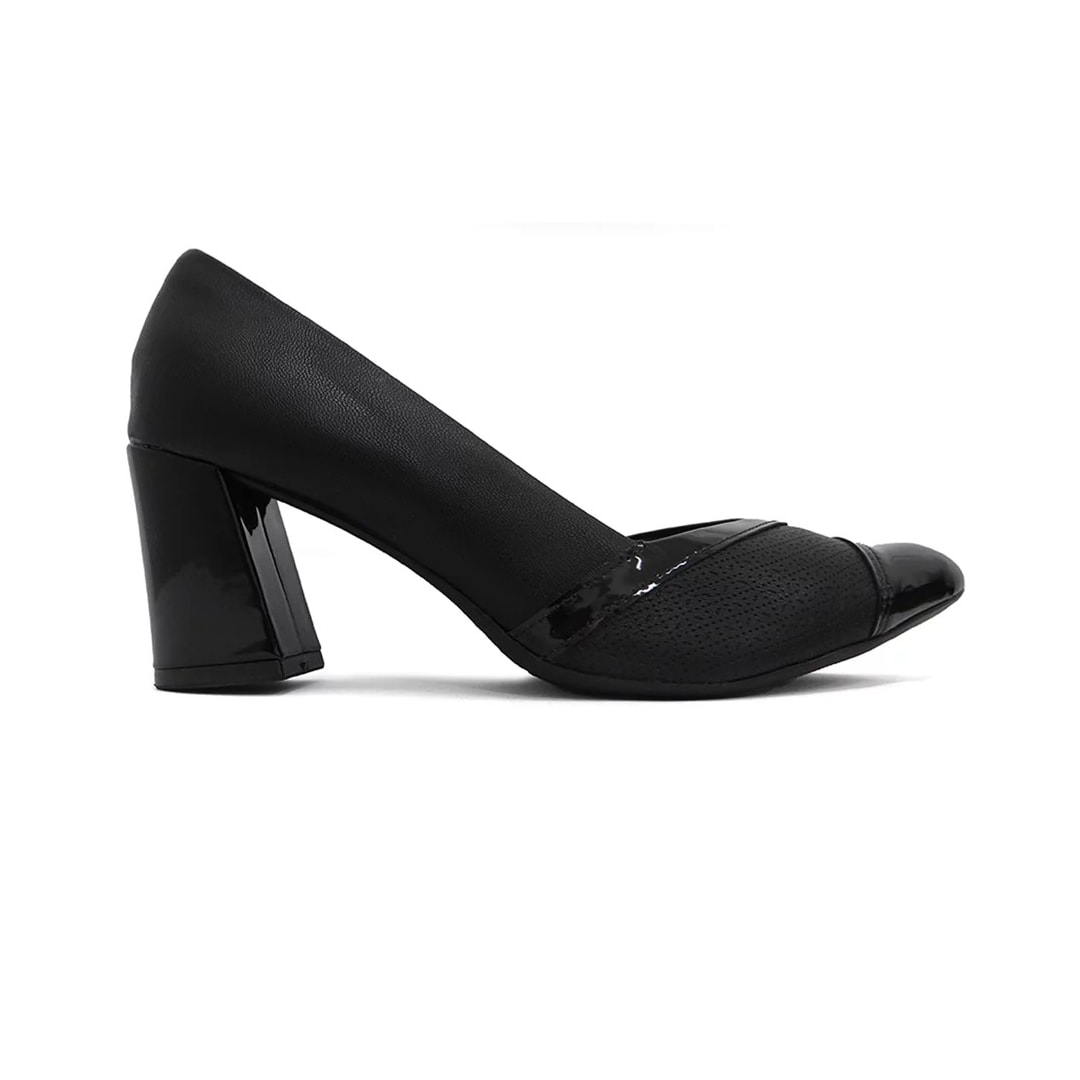 Sapato Piccadilly Scarpin Salto Bloco 745203 Preto Sapato Piccadilly Scarpin Salto Bloco 745203 Preto