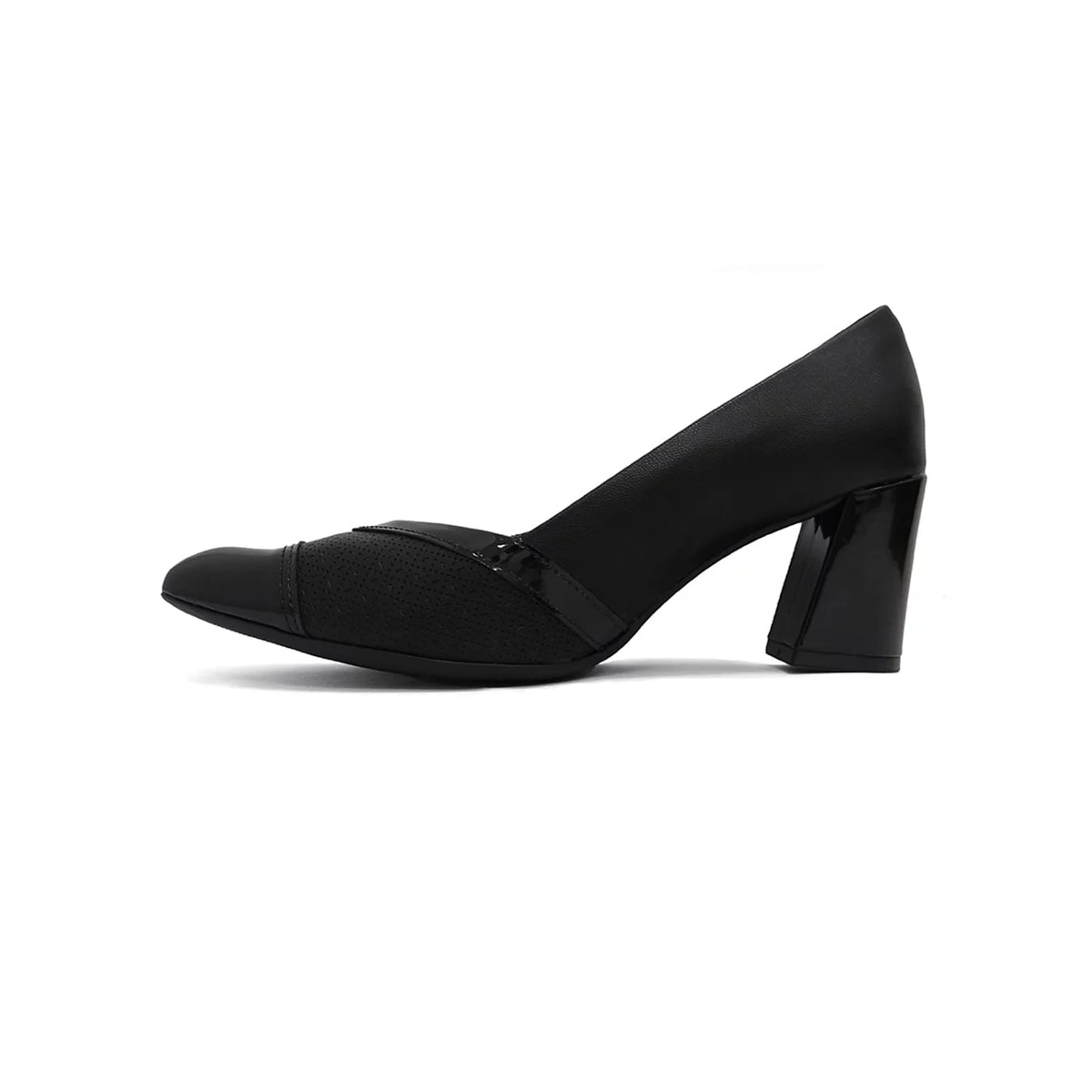 Sapato Piccadilly Scarpin Salto Bloco 745203 Preto Sapato Piccadilly Scarpin Salto Bloco 745203 Preto