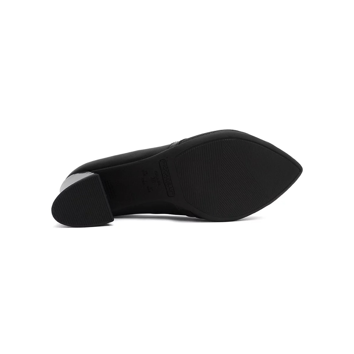 Sapato Piccadilly Scarpin Salto Bloco 745203 Preto Sapato Piccadilly Scarpin Salto Bloco 745203 Preto