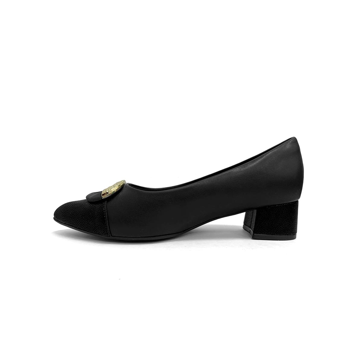 Sapato Piccadilly Scarpin Salto Bloco Médio 739101 Preto Sapato Piccadilly Scarpin Salto Bloco Médio 739101 Preto