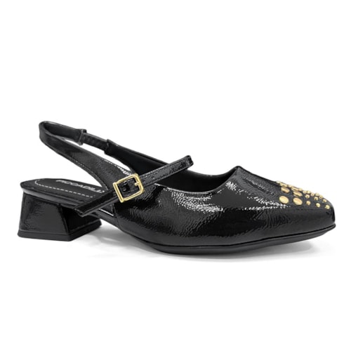 Sapato Piccadilly Slingback Boneca 160124 Preto