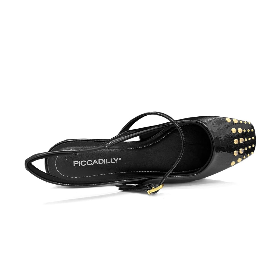 Sapato Piccadilly Slingback Boneca 160124 Preto Sapato Piccadilly Slingback Boneca 160124 Preto