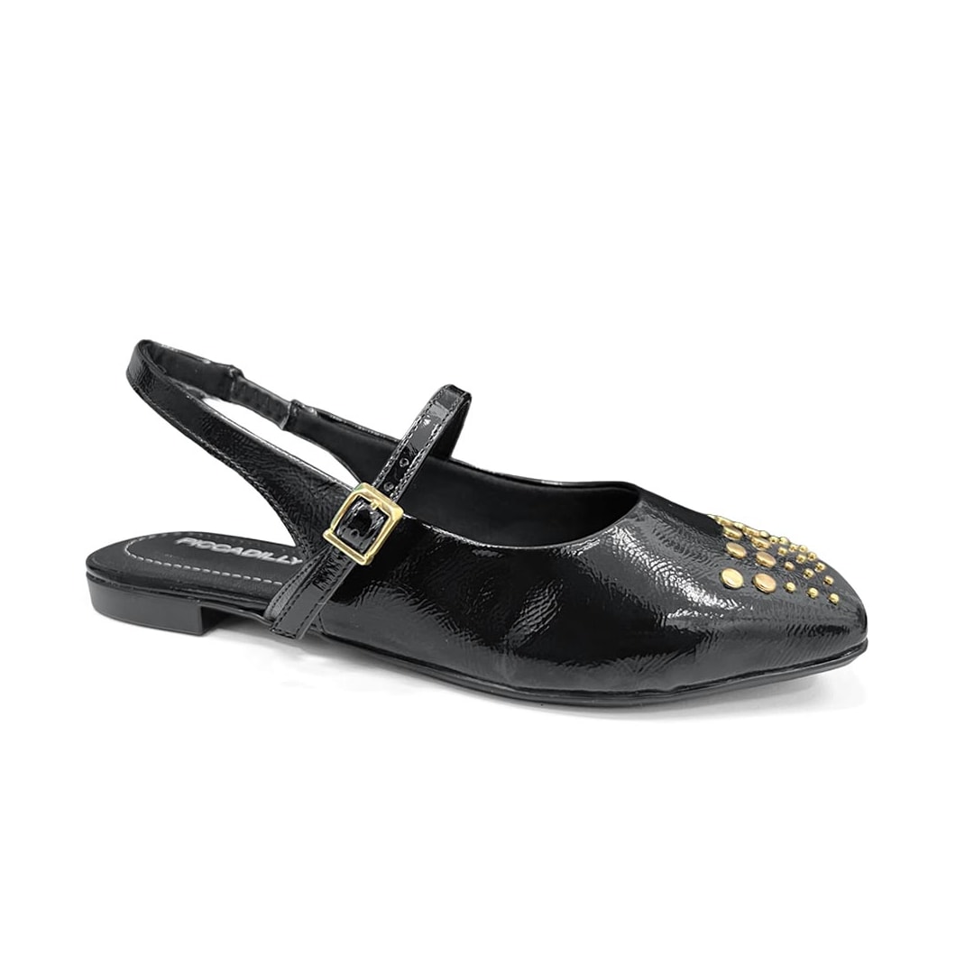 Sapato Piccadilly Slingback Boneca 270004 Preto