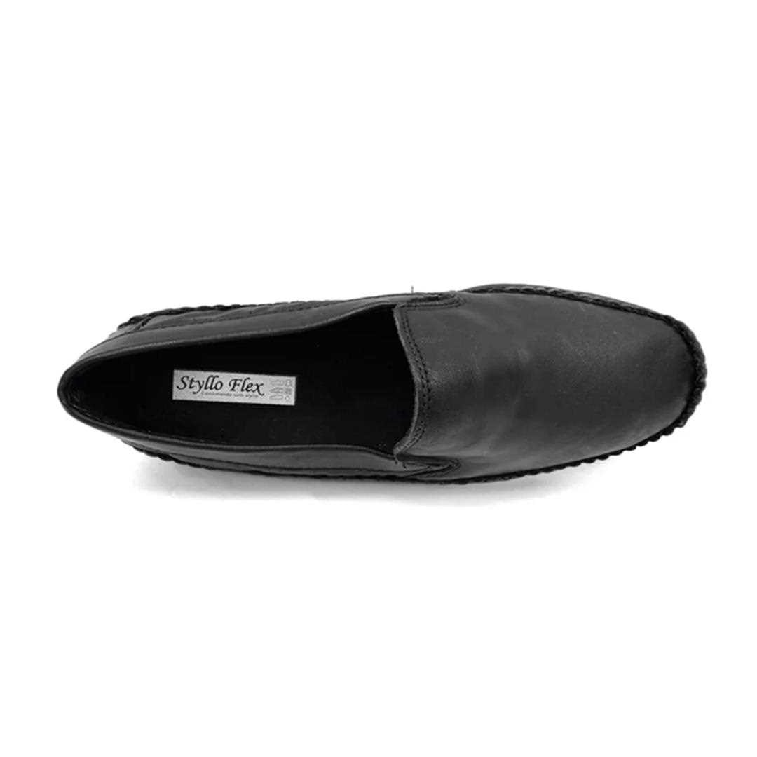 Sapato Styloflex Mocassim De Couro 710 Preto