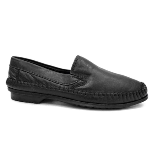 Sapato Styloflex Mocassim Feminino De Couro 710 Preto