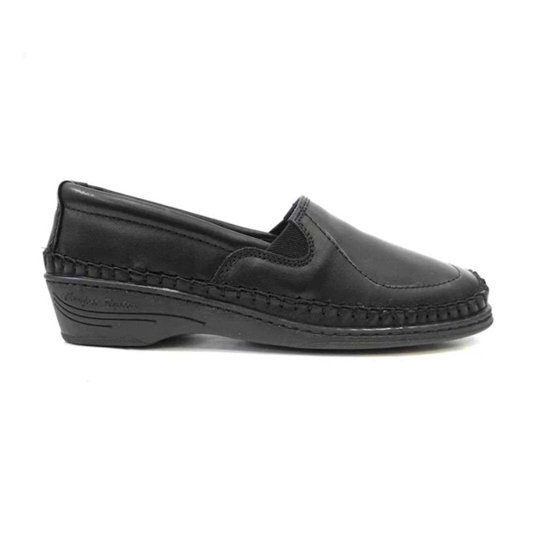 Sapato Styloflex Mocassim Feminino De Couro Conforto 021 Preto