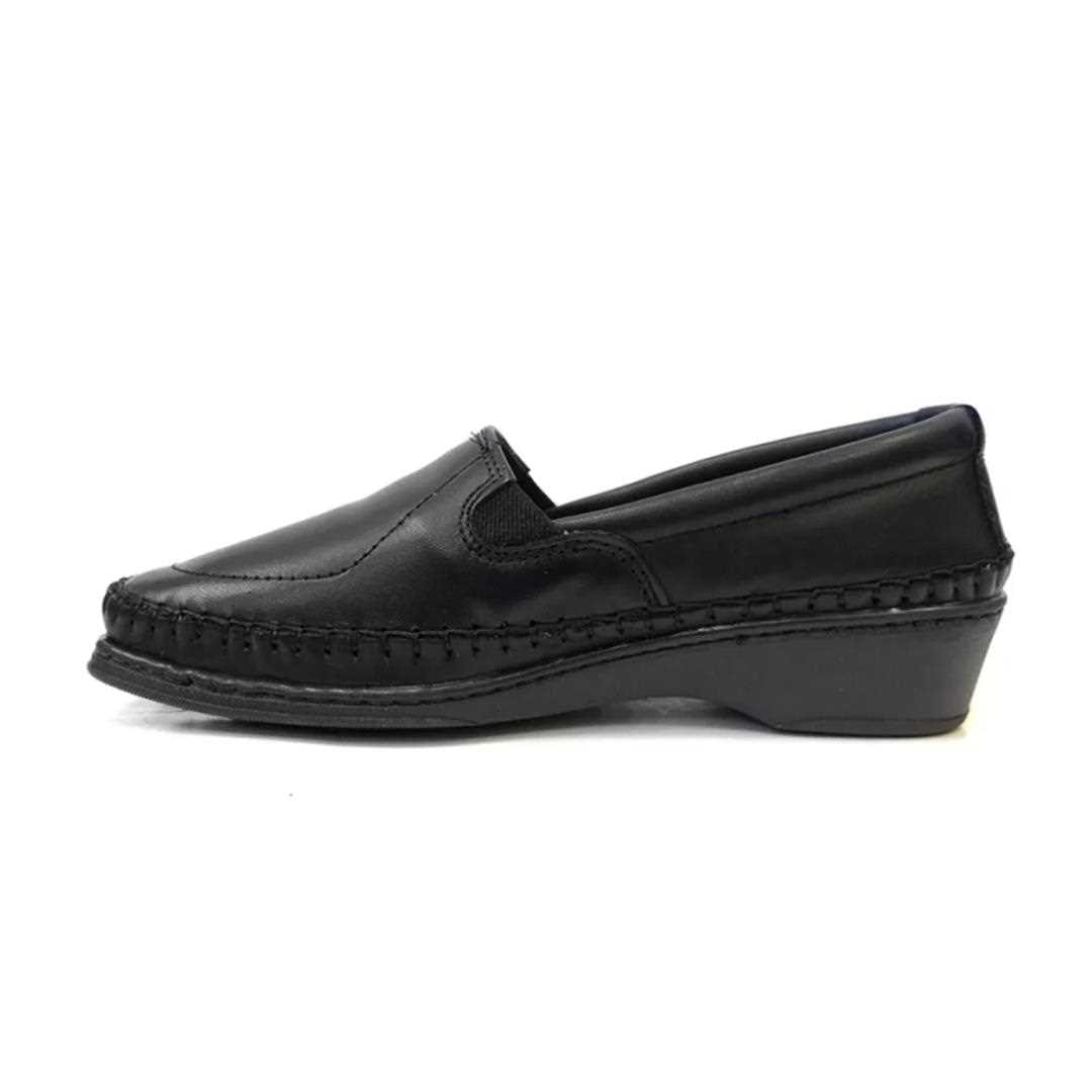 Sapato Styloflex Mocassim Feminino De Couro Conforto 021 Preto