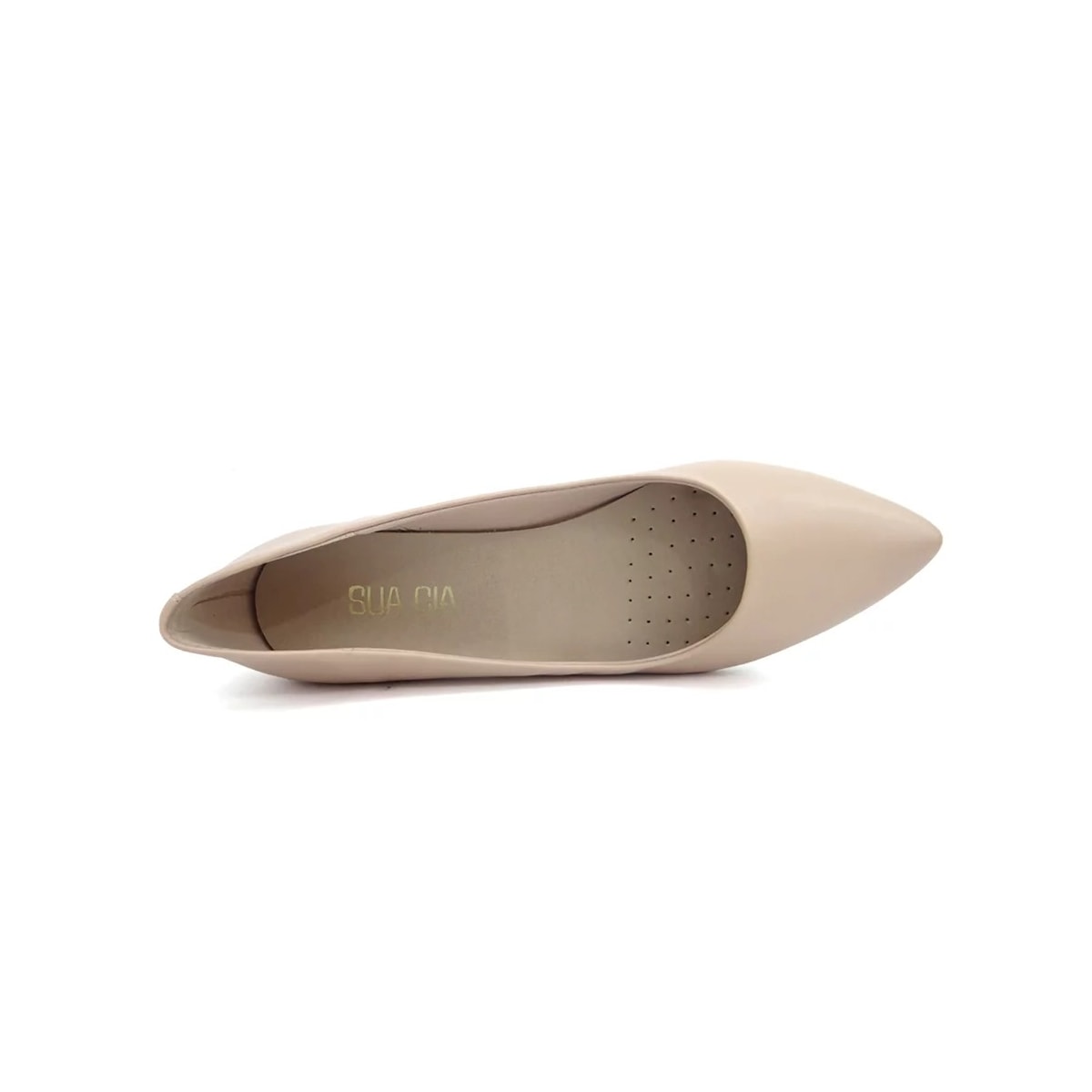 Sapato Sua Cia Baixo Bico Fino 8264.14022 Nude Sapato Sua Cia Baixo Bico Fino 8264.14022 Nude