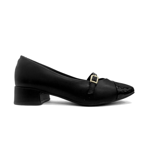 Detalhe - Sapato Sua Cia Slingback Boneca 8381.15972-1 Preto