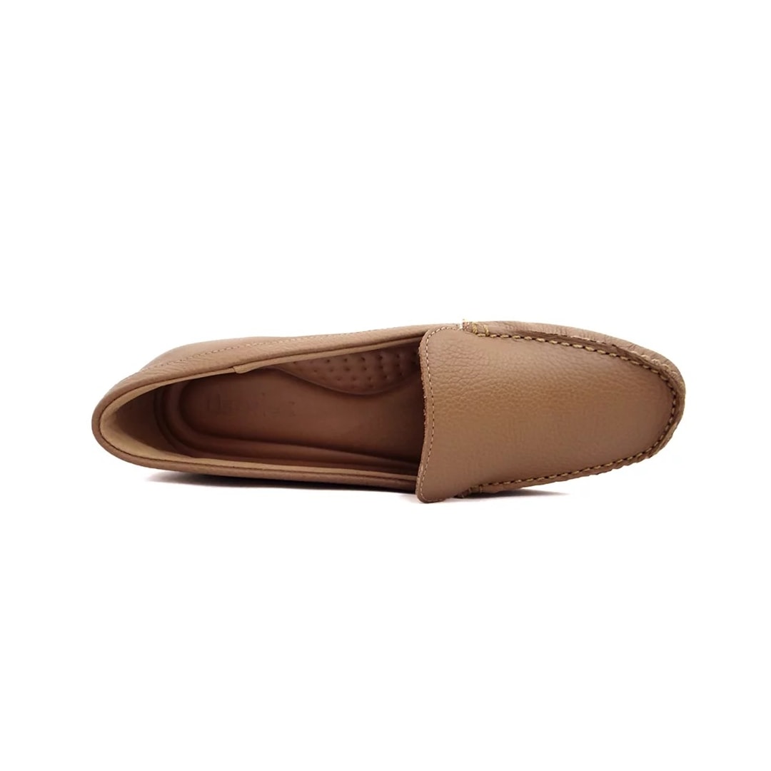 Sapato Usaflex Mocassim Feminino Couro Ad170 Camel Sapato Usaflex Mocassim Feminino Couro Ad170 Camel