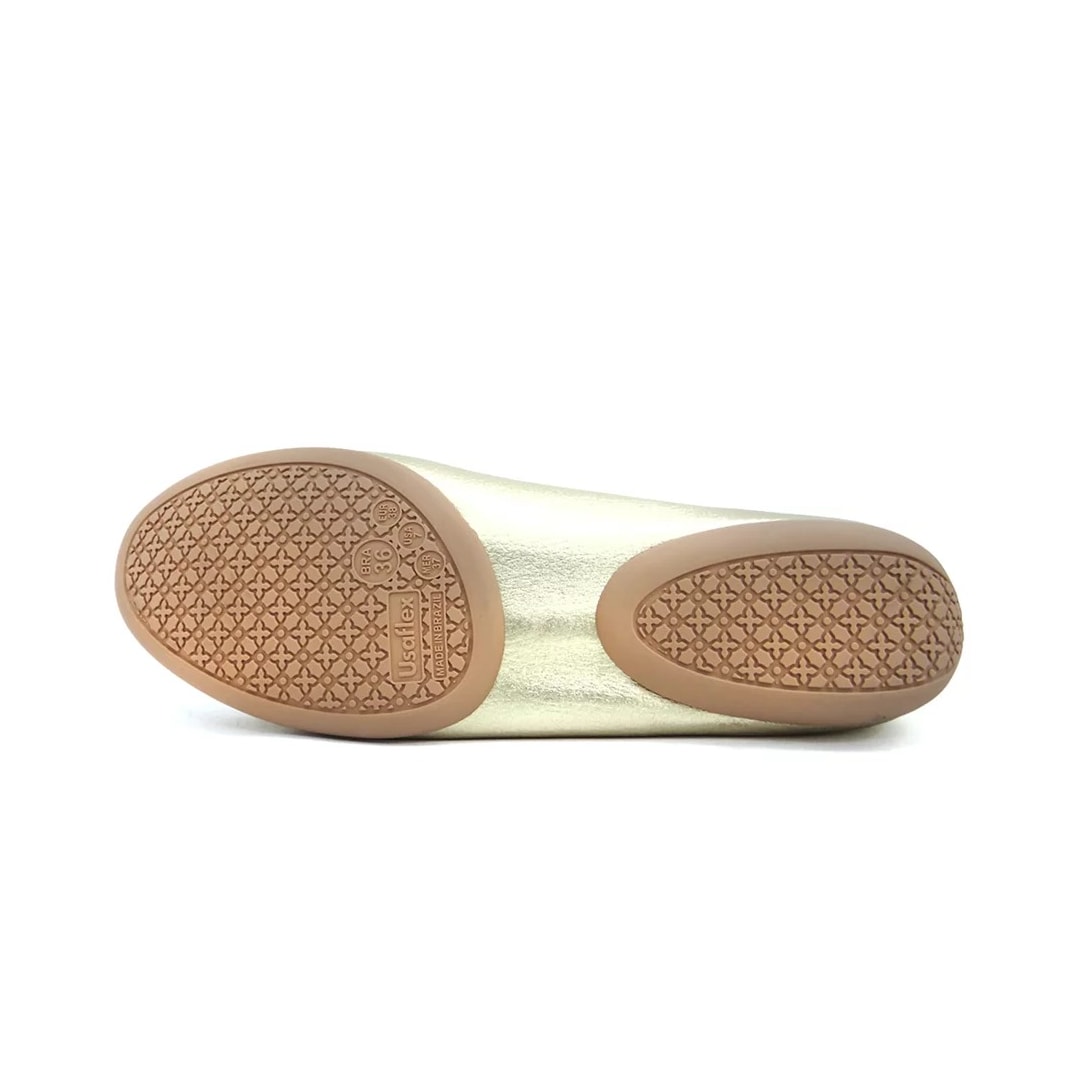 Sapato Usaflex Mocassim Feminino Couro Ad170 Prata Velha Sapato Usaflex Mocassim Feminino Couro Ad170 Prata Velha