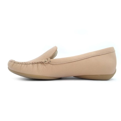 Sapato Usaflex Mocassim Feminino Couro Ad170 Quartzo