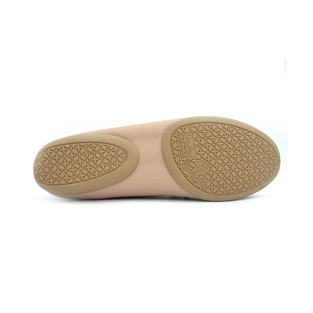 Sapato Usaflex Mocassim Feminino Couro Ad170 Quartzo Sapato Usaflex Mocassim Feminino Couro Ad170 Quartzo