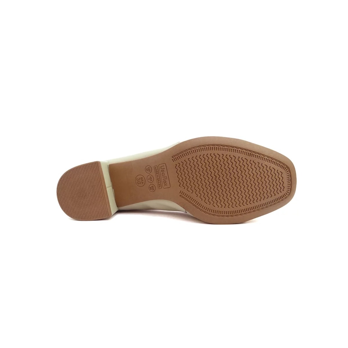 Sapato Usaflex Scarpin Couro Joanetes Aj0103 Prata Velha