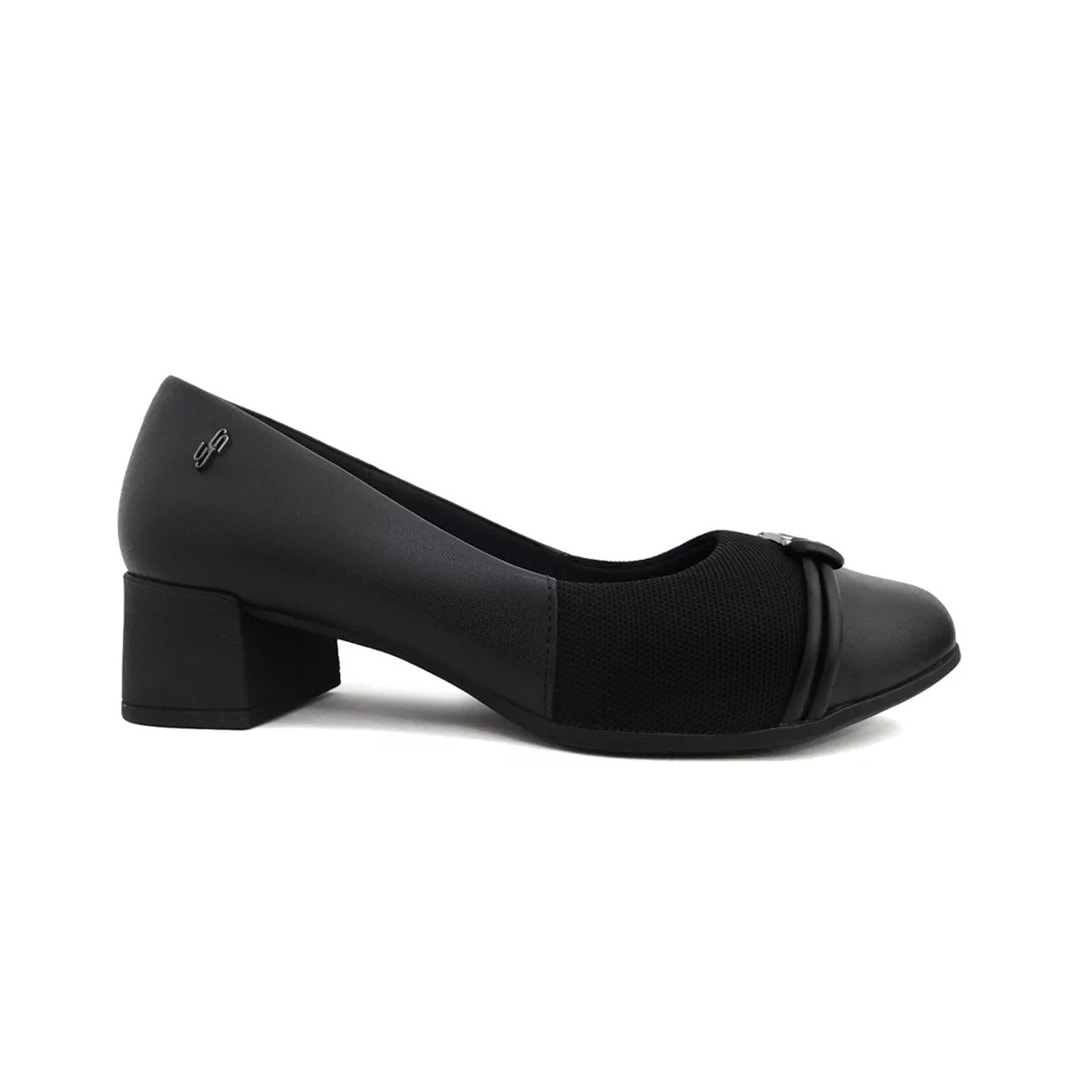 Sapato Usaflex Scarpin Couro Joanetes Aj0103 Preto Sapato Usaflex Scarpin Couro Joanetes Aj0103 Preto