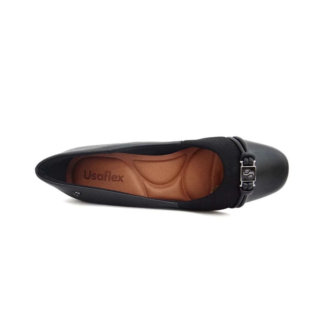Sapato Usaflex Scarpin Couro Joanetes Aj0103 Preto Sapato Usaflex Scarpin Couro Joanetes Aj0103 Preto