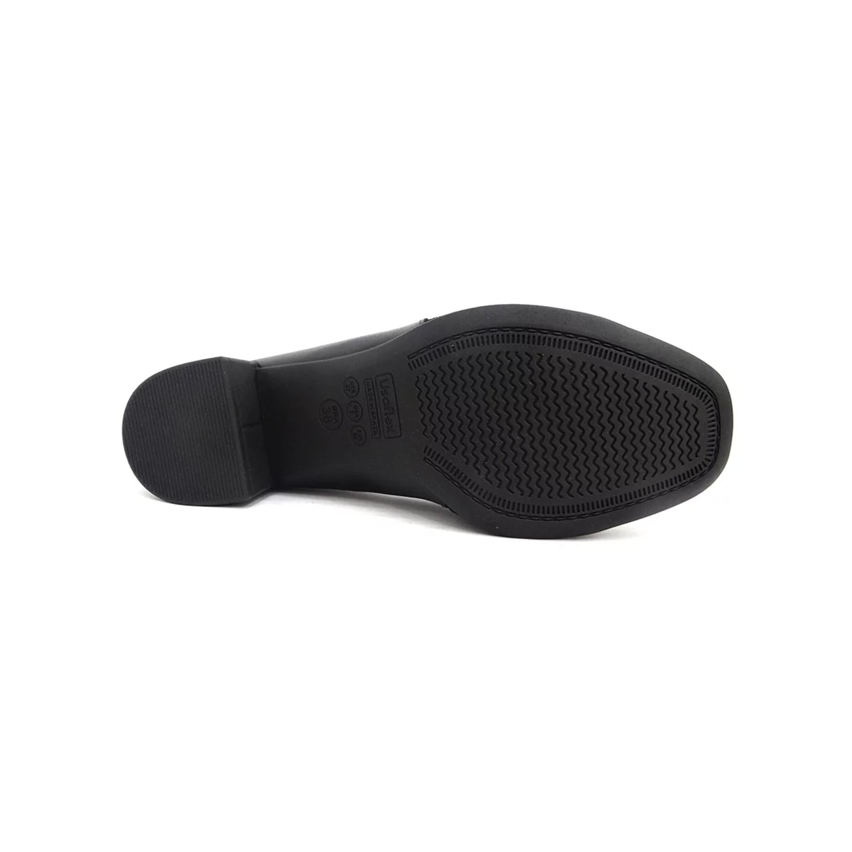 Sapato Usaflex Scarpin Couro Joanetes Aj0103 Preto
