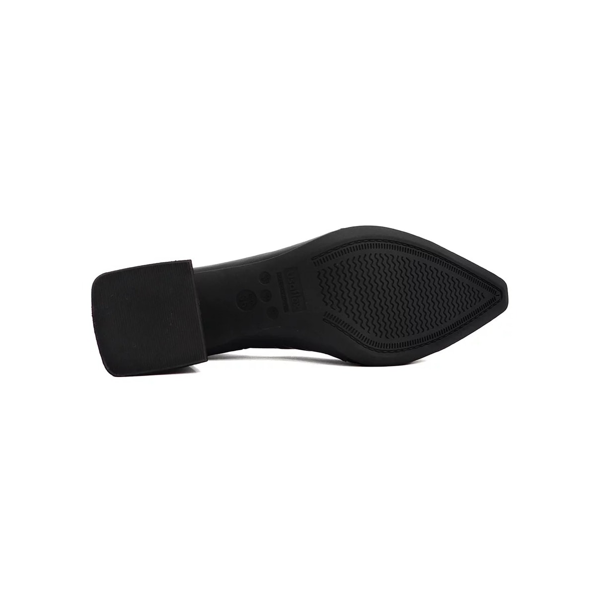 Sapato Usaflex Scarpin Salto Bloco Al2203 Preto
