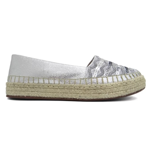 Sapato Valentina Espadrille 392373 Prata