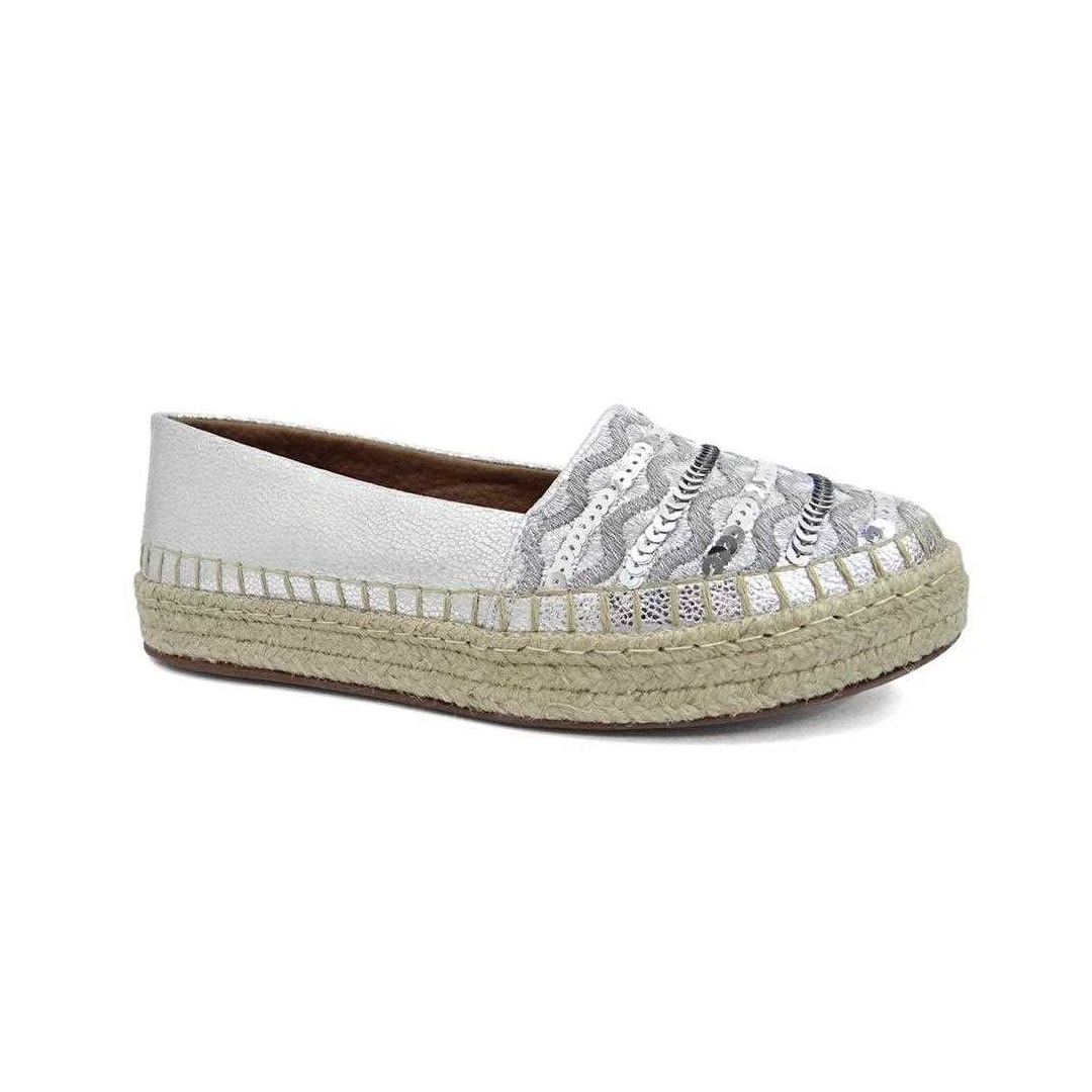 Sapato Valentina Espadrille 392373 Prata Sapato Valentina Espadrille 392373 Prata