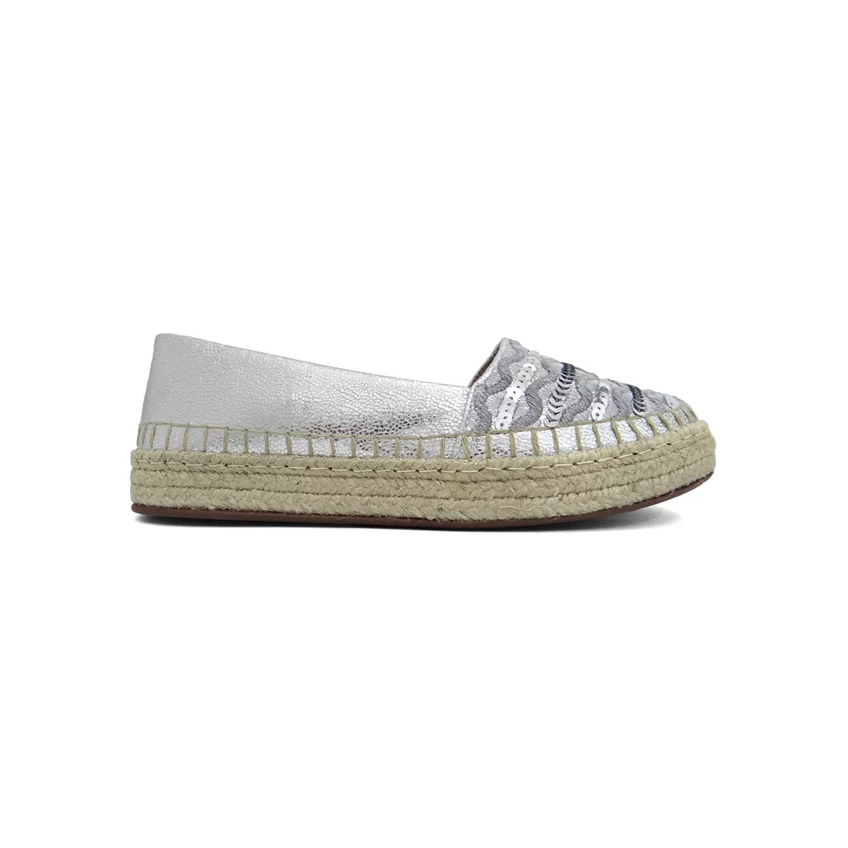 Sapato Valentina Espadrille 392373 Prata Sapato Valentina Espadrille 392373 Prata