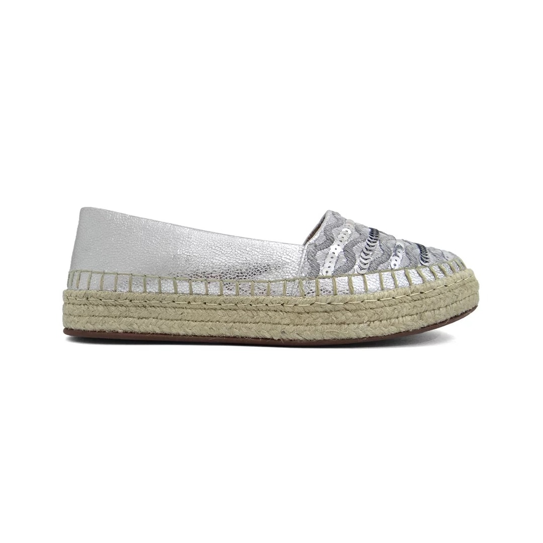 Sapato Valentina Espadrille 392373 Prata Sapato Valentina Espadrille 392373 Prata