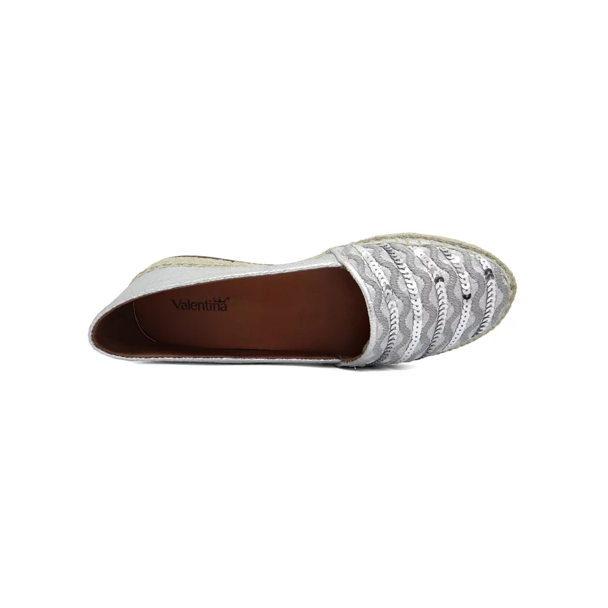 Sapato Valentina Espadrille 392373 Prata