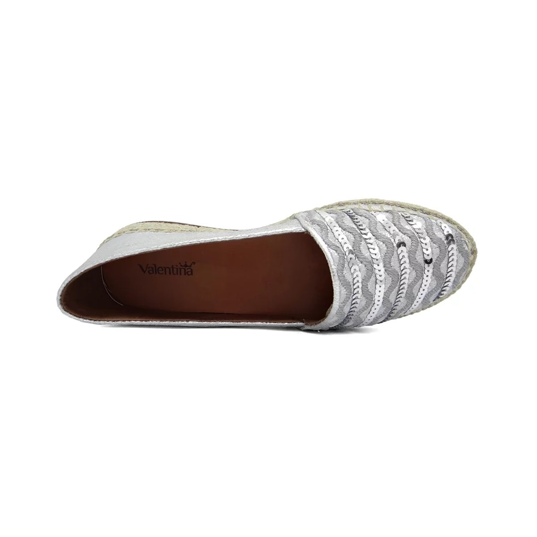 Sapato Valentina Espadrille 392373 Prata Sapato Valentina Espadrille 392373 Prata