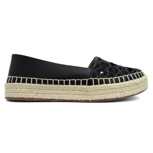 Sapato Valentina Espadrille 392373 Preto