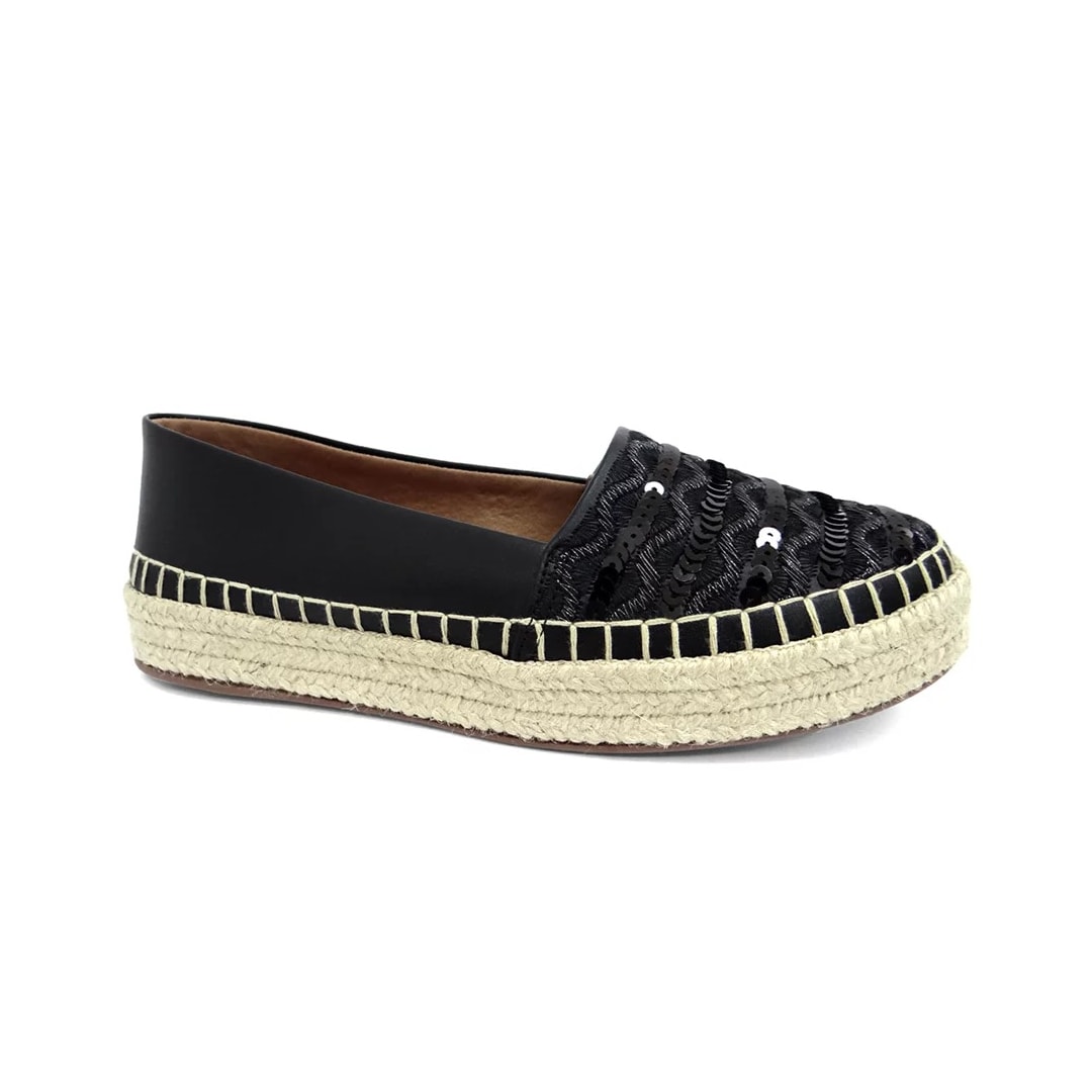 Sapato Valentina Espadrille 392373 Preto