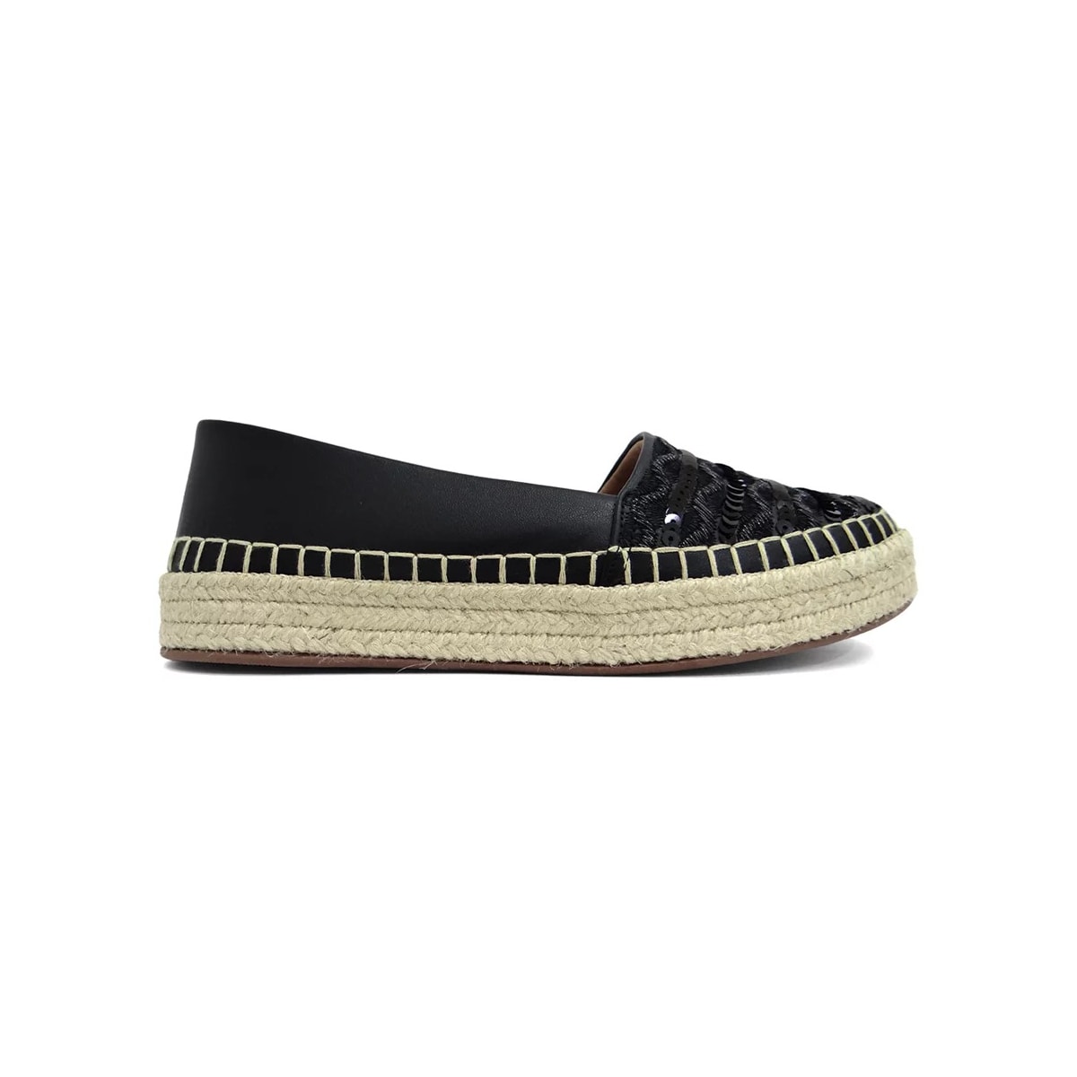 Sapato Valentina Espadrille 392373 Preto Sapato Valentina Espadrille 392373 Preto