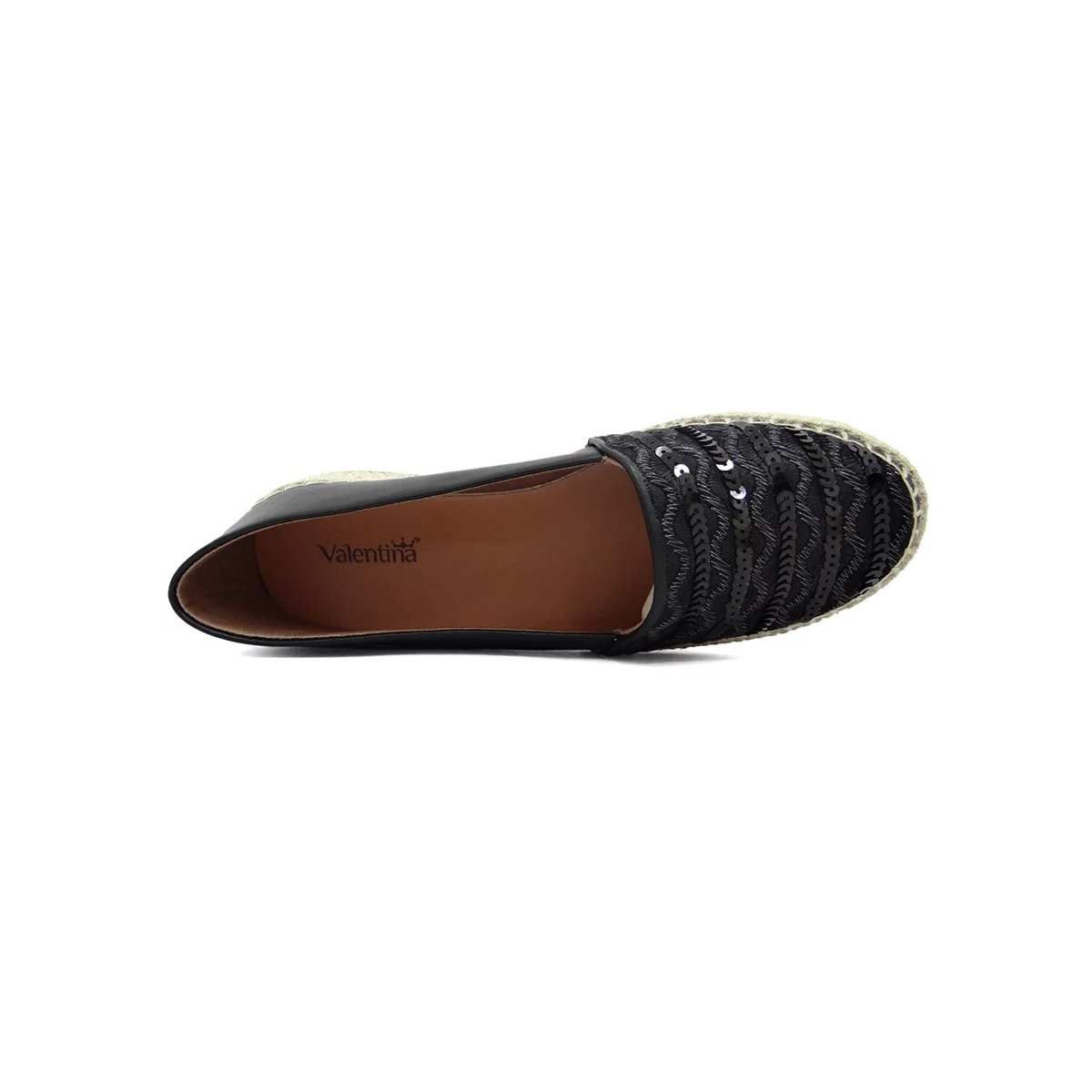 Sapato Valentina Espadrille 392373 Preto Sapato Valentina Espadrille 392373 Preto