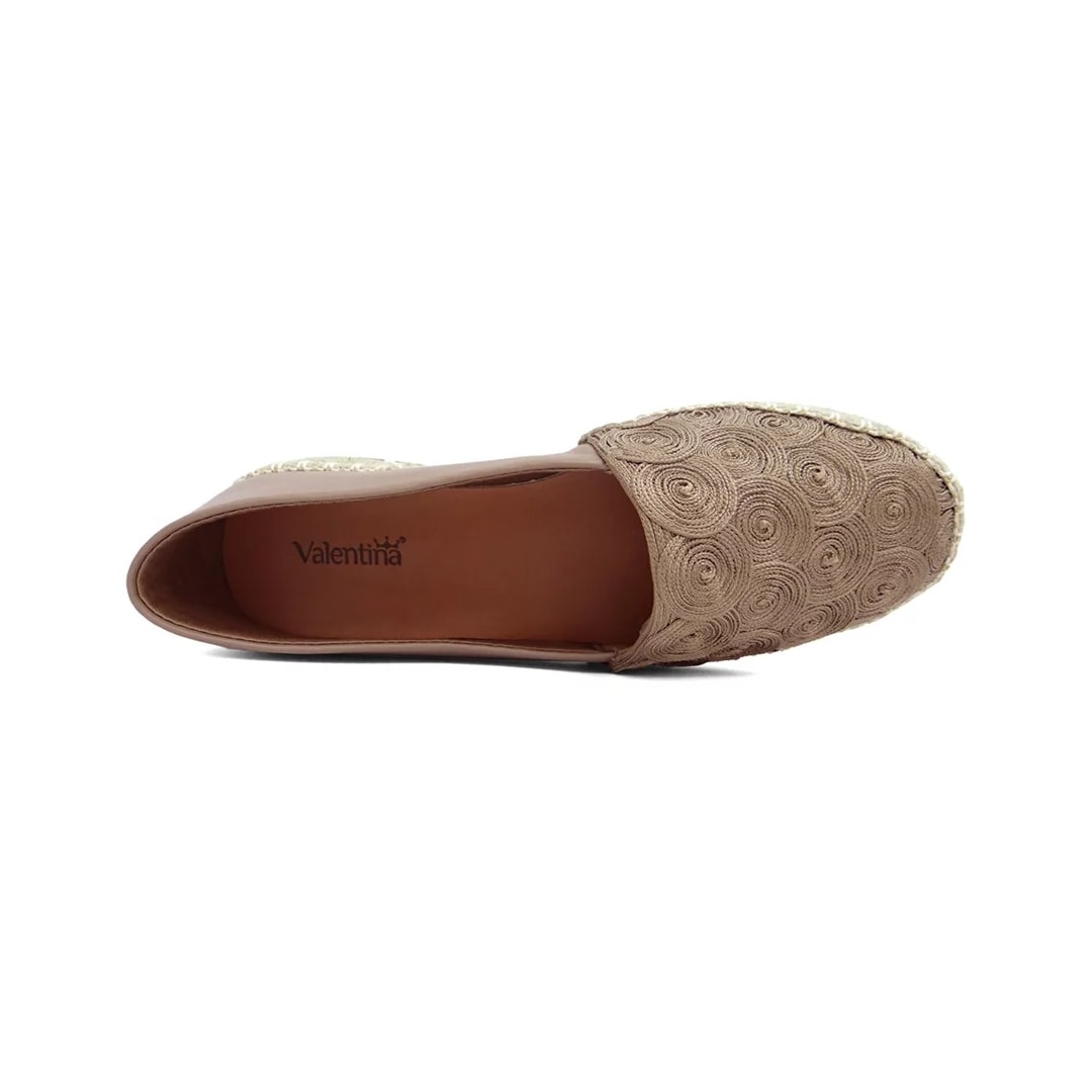 Sapato Valentina Espadrille 392374 Caqui Sapato Valentina Espadrille 392374 Caqui