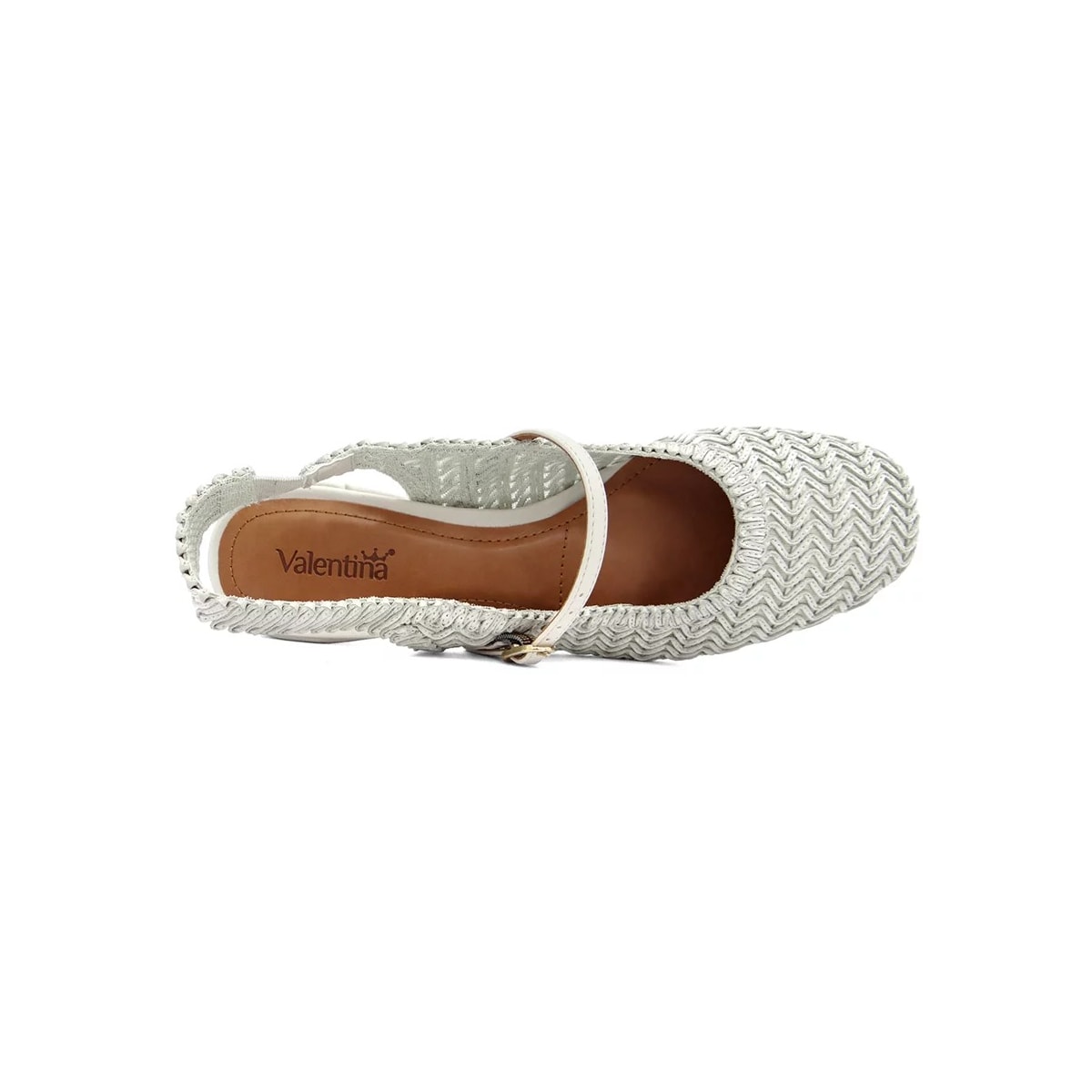 Sapato Valentina Salto Bloco 440005 Off White Sapato Valentina Salto Bloco 440005 Off White
