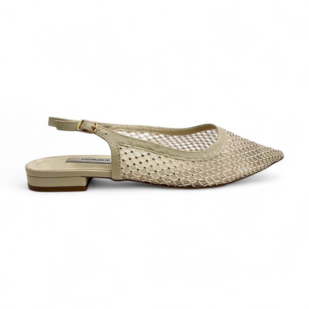 Sapato Via Marte Feminino Slingback 183-002-01 Camafeu