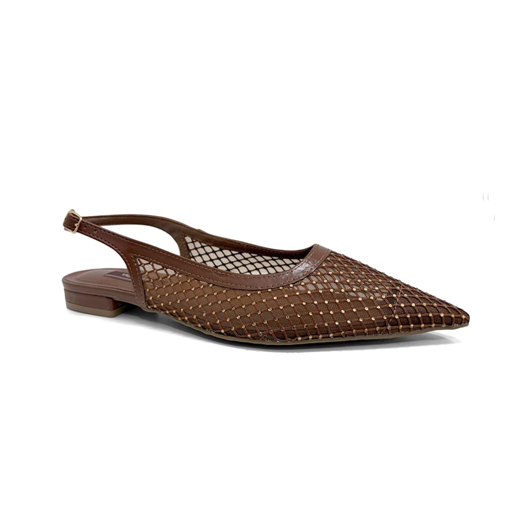 Sapato Via Marte Feminino Slingback 183-002-01 Tiramisu Sapato Via Marte Feminino Slingback 183-002-01 Tiramisu