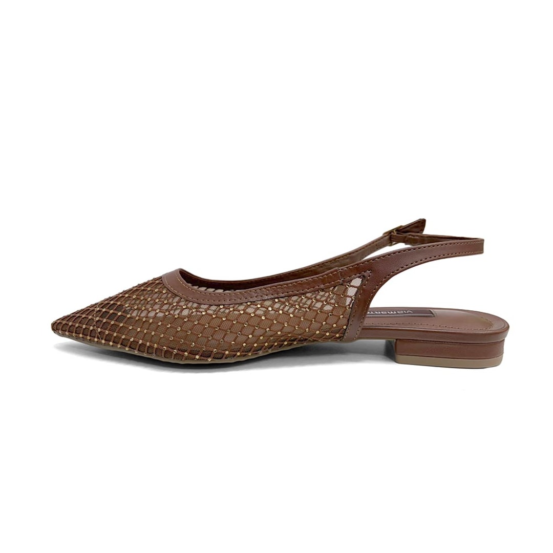 Sapato Via Marte Feminino Slingback 183-002-01 Tiramisu