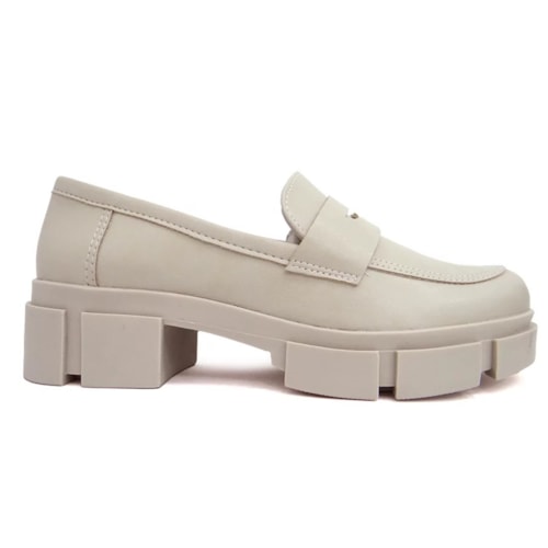 Detalhe - Sapato Via Marte Mocassim 23-7509-01 Calcario