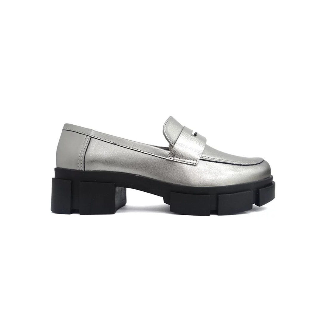 Sapato Via Marte Mocassim 23-7509-01 Pewter Sapato Via Marte Mocassim 23-7509-01 Pewter