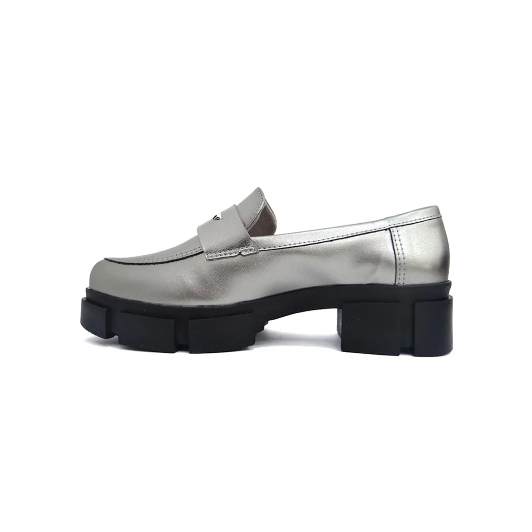 Sapato Via Marte Mocassim 23-7509-01 Pewter