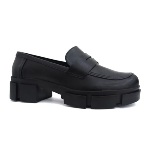 Sapato Via Marte Mocassim 23-7509-01 Preto