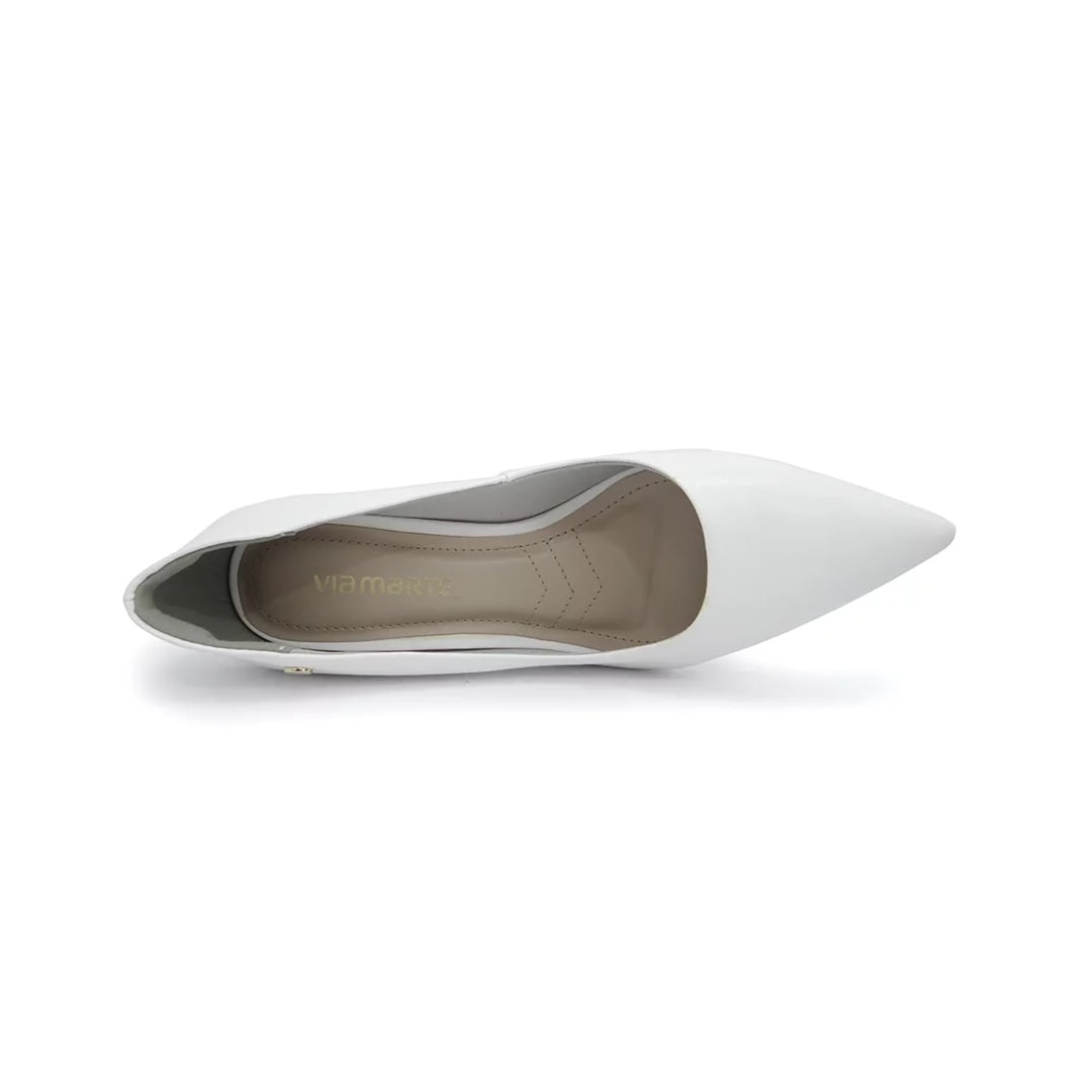 Sapato Via Marte Scarpin Feminino 21-13501 Branco