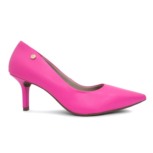 Detalhe - Sapato Via Marte Scarpin Feminino 21-13501 Magenta