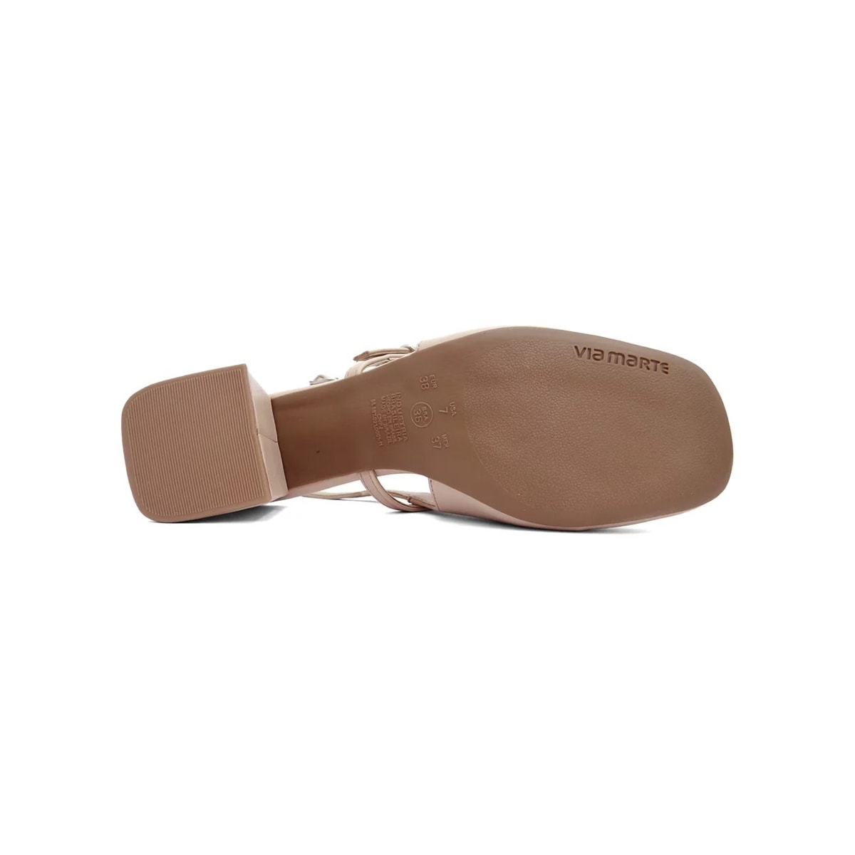 Sapato Via Marte Slingback Scarpin Feminino 050-006 Creme