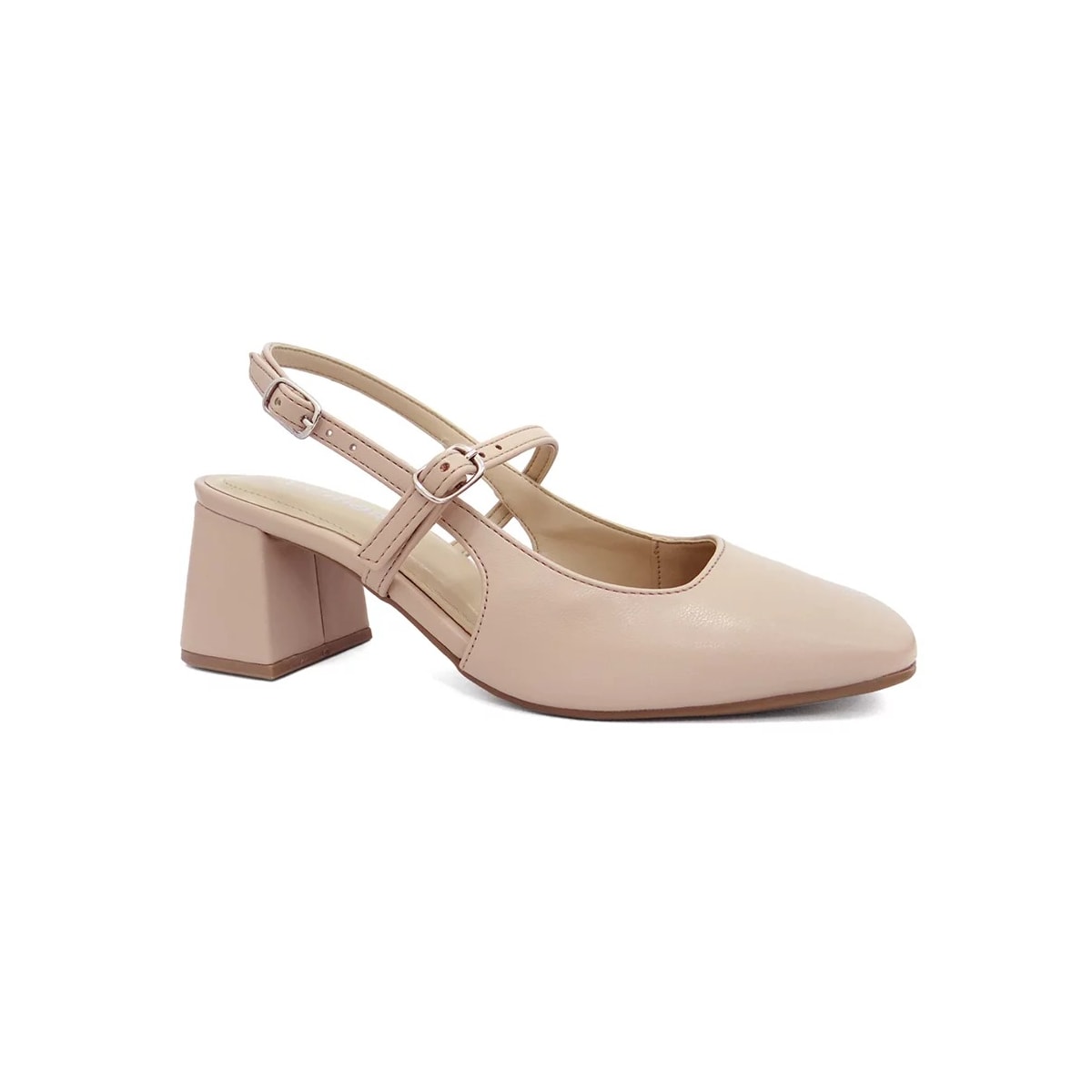 Sapato Via Marte Slingback Scarpin Feminino 050-006 Creme Sapato Via Marte Slingback Scarpin Feminino 050-006 Creme